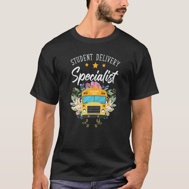 T-shirt Student Delivery Specialist Profession Job Bus Dri (Devant)