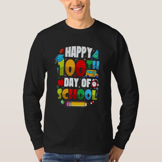 T-shirt Students 100 Days Of School Teachers 2023 Boys And (Devant)
