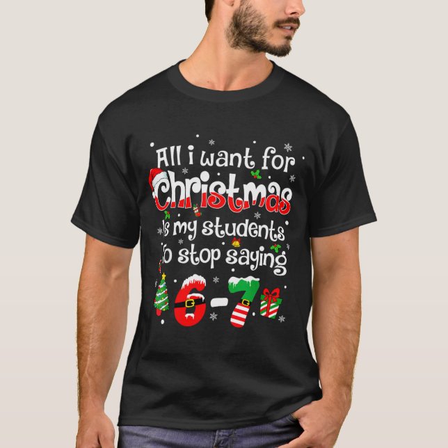 T-shirt Students Saying 6-7 67 Six Seven Funny Teacher Chr (Devant)