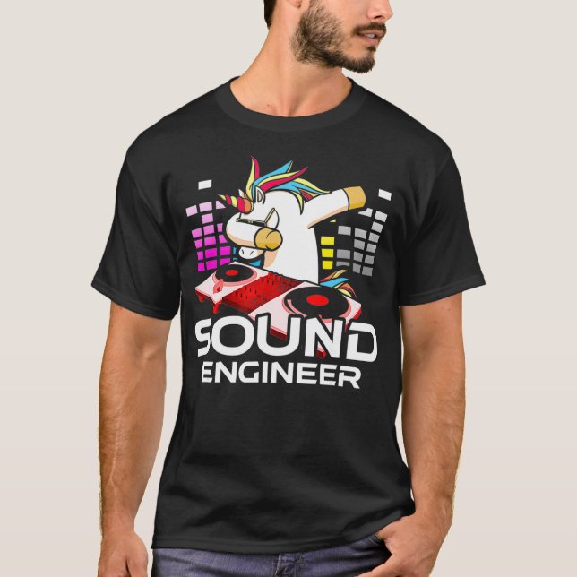 T-shirt Studio Audio Engineer Art Fun Sound Guy Tech (Devant)