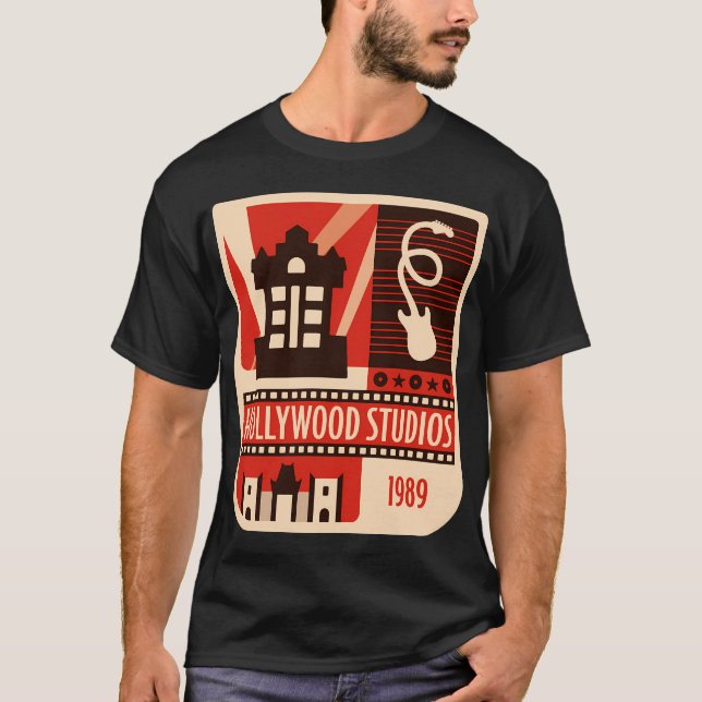 T-shirt Studios Hollywood vintage (Devant)