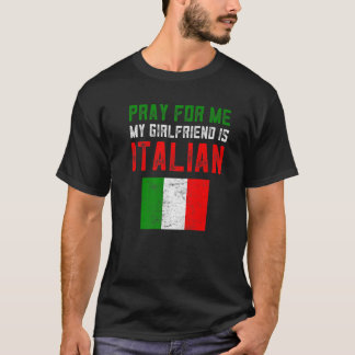 T-shirt Stuff Italien Drôle Priez Pour Moi Ma Fille Est Mo