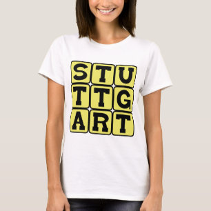 T-shirt Stuttgart, ville d'Allemagne