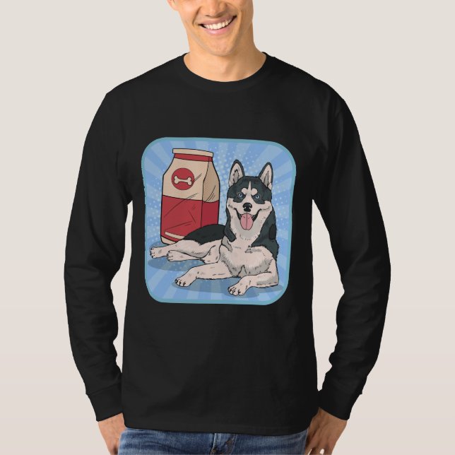T-shirt Style alimentaire Husky (Devant)