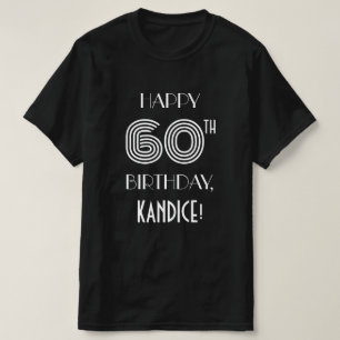 T-shirt Style Art Déco inspiré Chemise de fête du 60e a