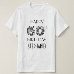 T-shirt Style Art Déco inspiré Soixante-dixième jupe d'