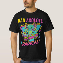 Style Axolotl Vintage 90 néon Skateboard Rad