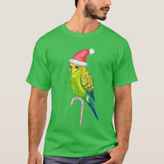 T-shirt Style Budgie Christmas