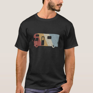 T-shirt Style Camping Retro Vintage