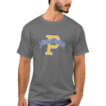 T-shirt style collégial en gris foncé