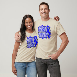 T-shirt Style comique de cancer du colon de vis