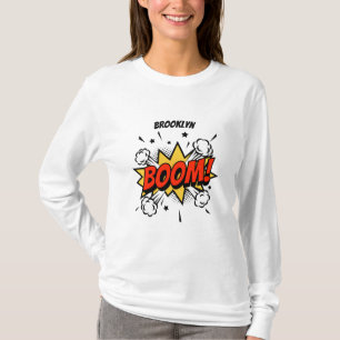 T-shirt Style comique fun boom typographie pop art
