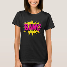 Style comique Pop Art rétro Yellow Hot Pink BANG