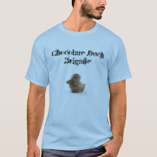 T-shirt Style d'affiche de roche de canard de chocolat
