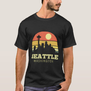 T-shirt Style d'aiguilles Seattle Washington City