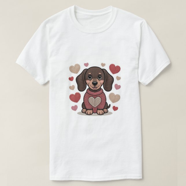 T-shirt Style de chien. (Design devant)
