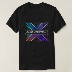 T-shirt Style de dessin animé dynamique DX Logo pour vêtem