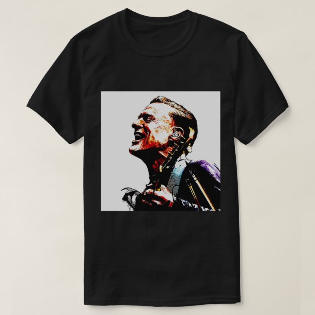 T-shirt Style De Graphic Chanteur Écrivain Guitariste Fill (Design devant)