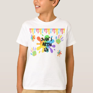 T-shirt Style de rayonne modifiable - Peinture d'art et pi