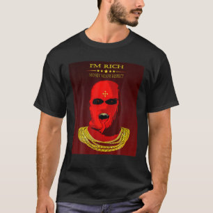 T-shirt Style de rue Masque de Ski   L'Argent Signifie Res