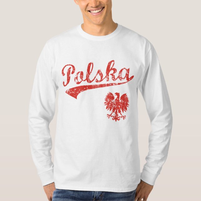T-shirt Style de sport de Polska Eagle (Devant)