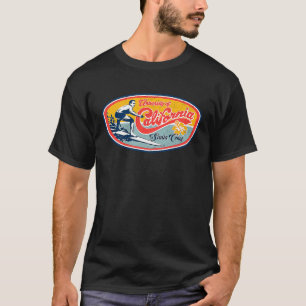 T-shirt Style de Surf rétro vintage UC Père Noël Cruz T