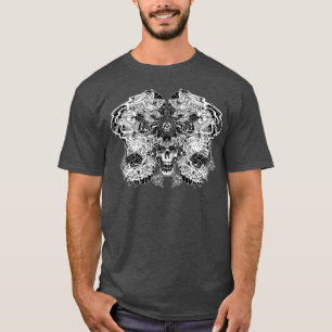 T-shirt Style de tatouage de dragon japonais Samurai (2)