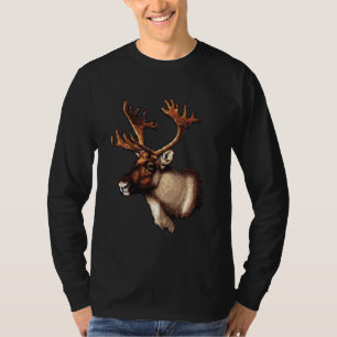 T-shirt Style d'empreintes digitales - Caribou Papa Maman