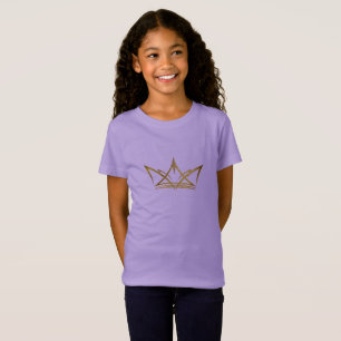 T-Shirt Style d'esquisse de couronne d'or