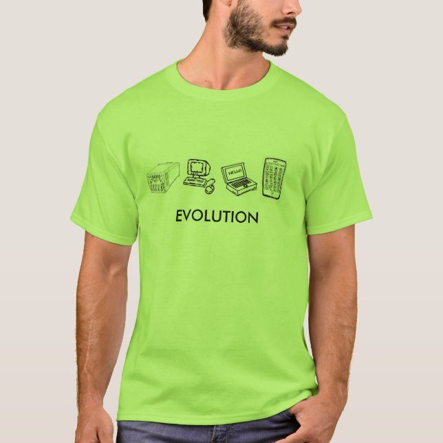 T-shirt Style d'ordinateur d'évolution ...... (Devant)