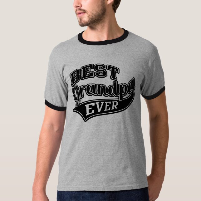 T-shirt Style du ballpark de la meilleure Grand-pa (Devant)
