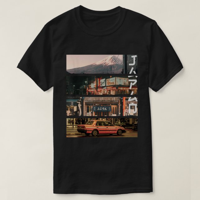 T-shirt Style esthétique Vaporwave Japon Tokyo Osaka Stree (Design devant)