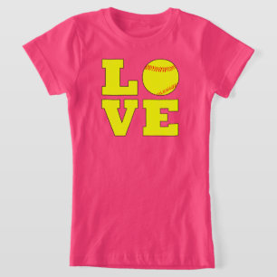 T-Shirt Style Football filles Fastpitch Love Jersey Shirt