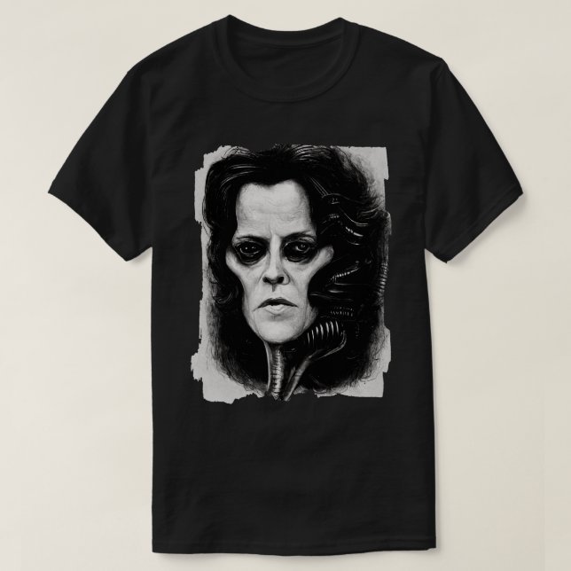 T-shirt Style Giger de tisserand Sigourney (Design devant)