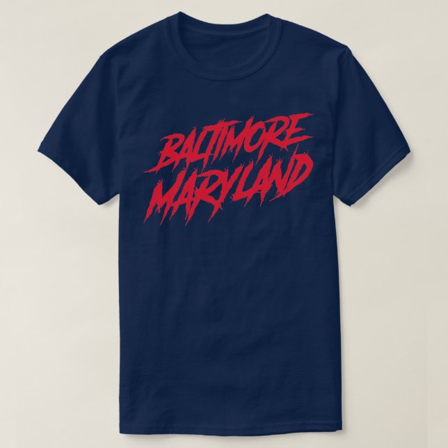 T-shirt Style Graffiti Baltimore Maryland (Design devant)