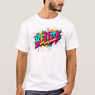 T-shirt Style graffiti bélizien coloré
