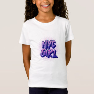T-Shirt Style Graffiti pour fille NYC
