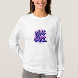 T-shirt Style Graffiti pour fille NYC
