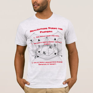T-shirt 'Style' Gris & Rouge 'Réalisations pendant la pan