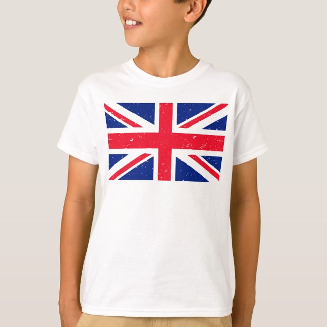 T-shirt Style grunge Union Jack (Devant)