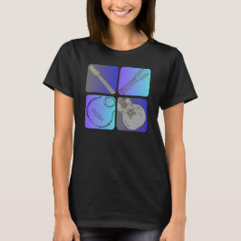 T-shirt Style guitare Cool design musicien