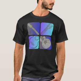 T-shirt Style guitare Cool design musicien