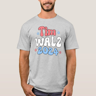T-shirt Style Hippie rétro Tim Walz