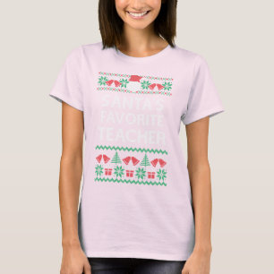 T-shirt Style laid de chandail de Père Noël de Noël dr