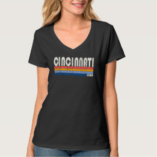 T-shirt Style les années 70 80s Retro Cincinnati Iowa