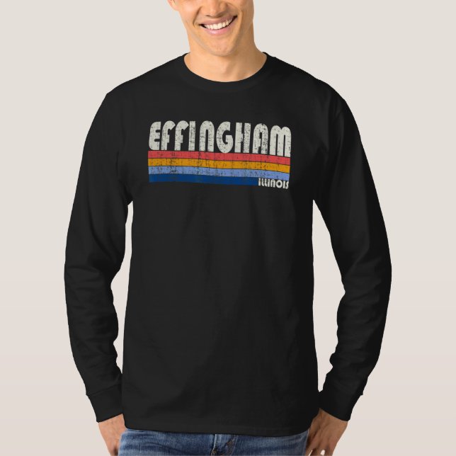 T-shirt Style les années 70 80s Style Effingham Illinois (Devant)