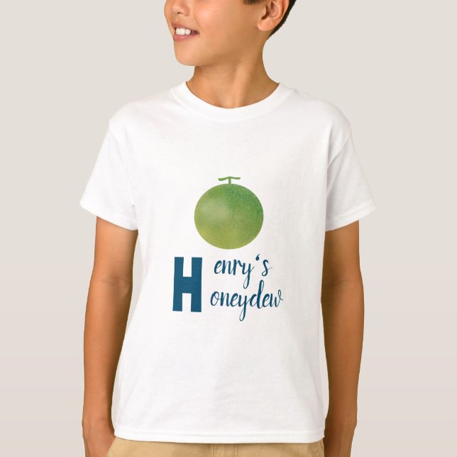 T-shirt Style Lettre H : Vêtements inspirés de miel (Devant)