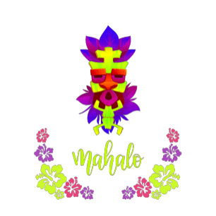 T-shirt Style Mahalo Tiki