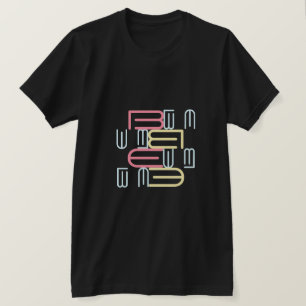 T-shirt Style moderne Alphabet Texte Typographie Design