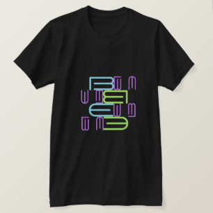T-shirt Style moderne Alphabet Texte Typographie Design